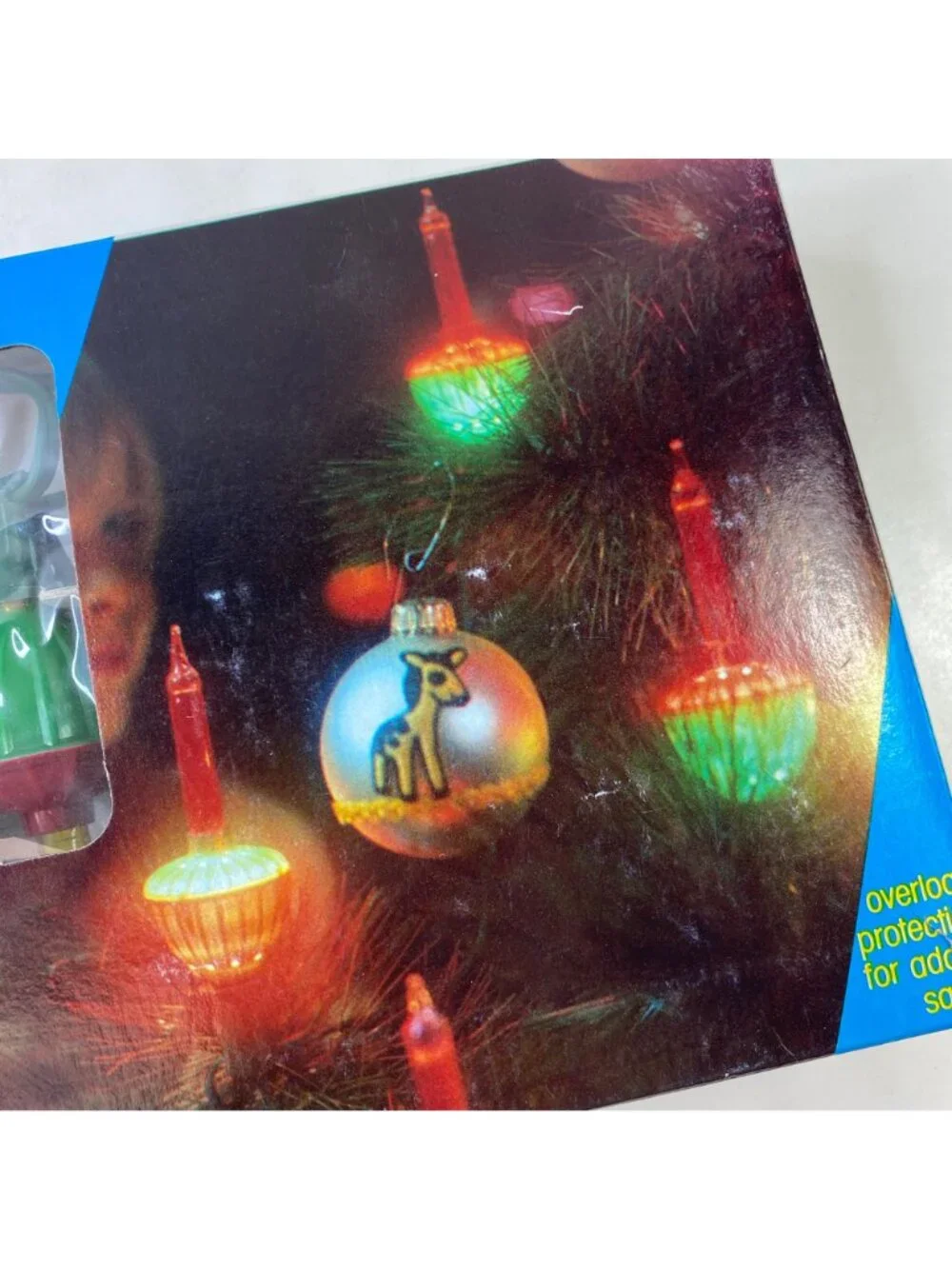 NOMA 7 Bubble Lite Set Christmas Lights With Colorful Action Overload Protection